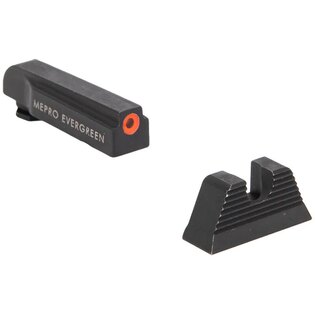 Mířidla Evergreen™ Meprolight® pro Glock / oranžová muška, čisté hledí